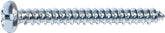 Midwest Fastener 03201 Screw, #12 Thread, Coarse Thread, Pan Head, Phillips, Slotted Drive, Diamond Point, Steel, Zinc